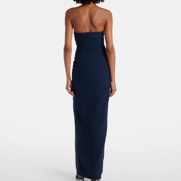 Roland Mouret Embellished strapless crêpe gown - Picture 3 of 6